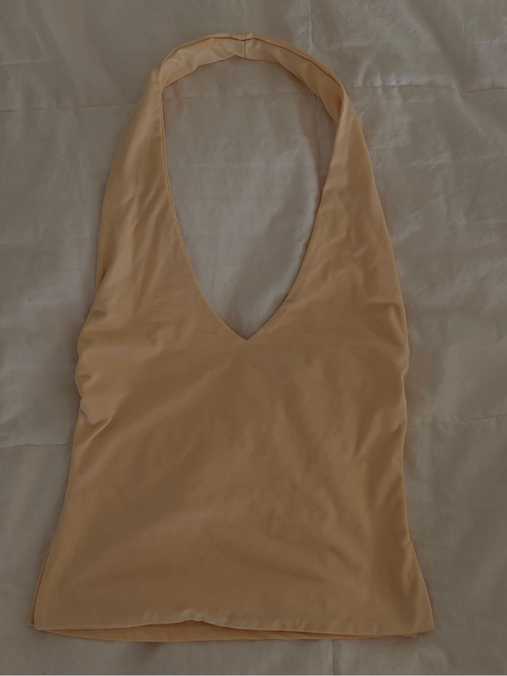 V-Neck Halter Top - Yellow